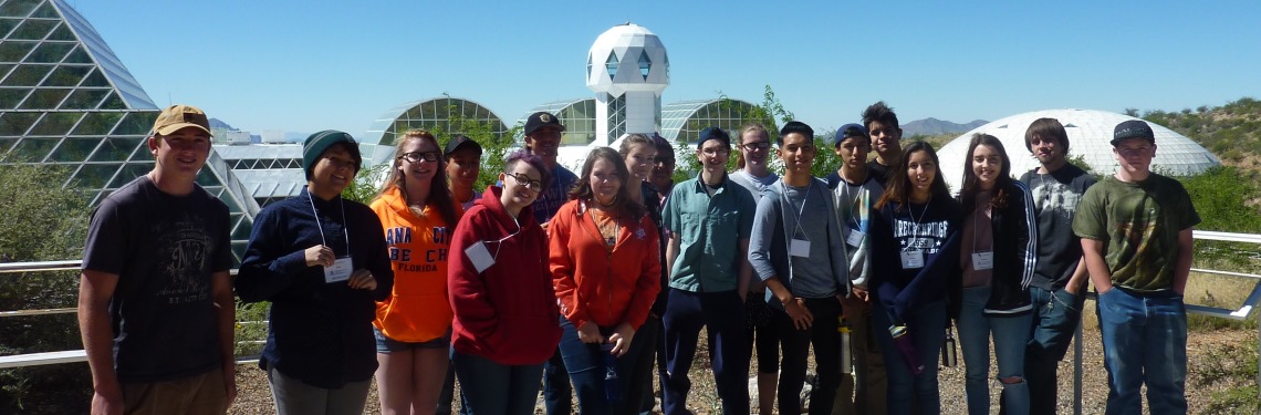 Students at Biosphere 2